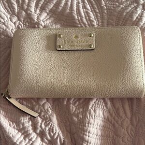kate spade Blush Leather Zip Wallet